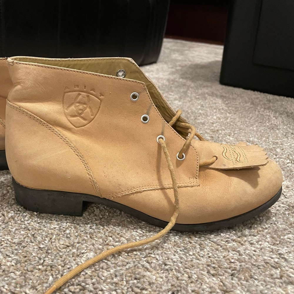Ariat Tan Jessie Leather Ropers Sz 7